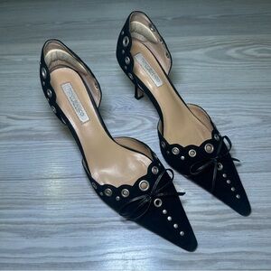 Tony Bianco Safari Heel in Black Suede
